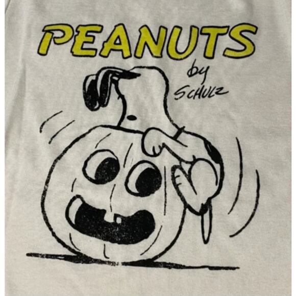 Peanuts Halloween Snoopy & Pumpkin Tee + Tote Bag Set – Size Medium (New) - Picture 6 of 7